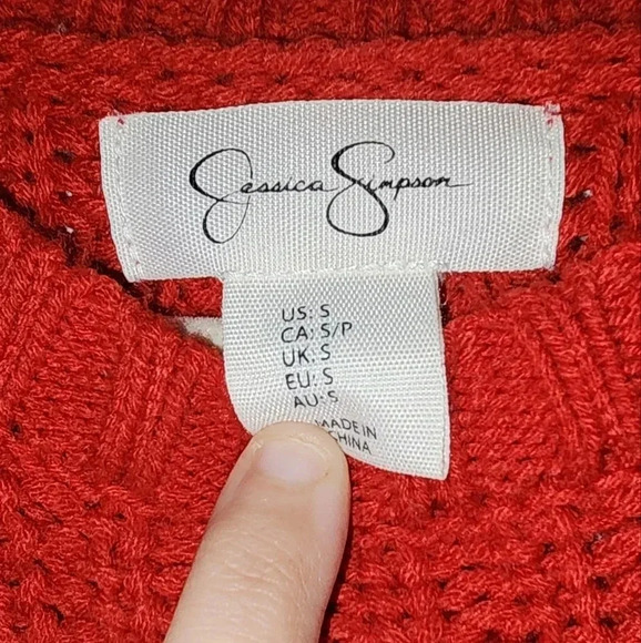 Womens Jessica Simpson Cropped Sweater Size Small - Picture 3 of 3